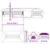 Pop Up Party Tent 575 X 289 X 245 Cm Blue
