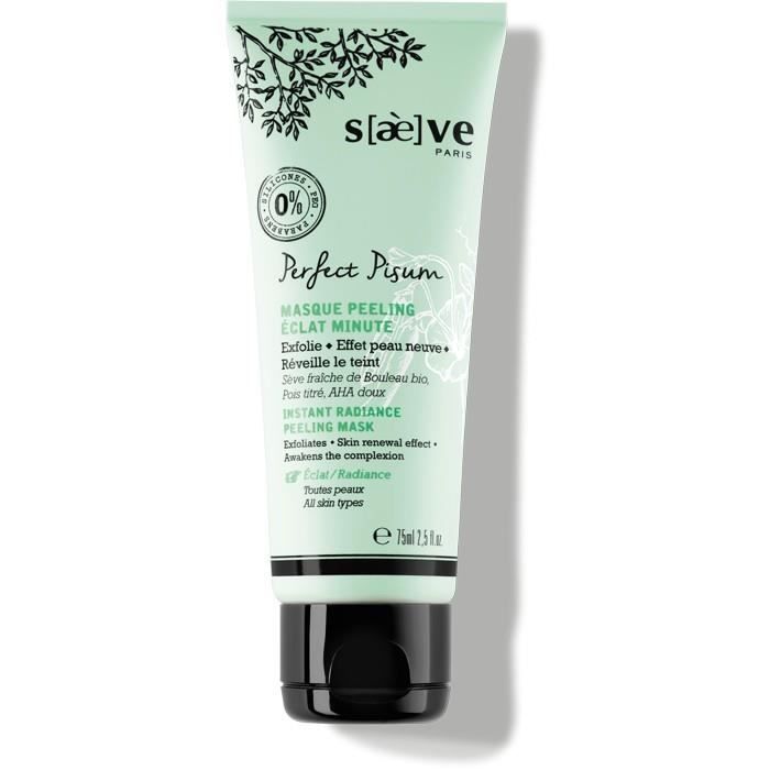 Masque - SAEVE - Perfect Pisum - 75ml - Peeling Doux - Peaux Sensibles - Sans Parabène