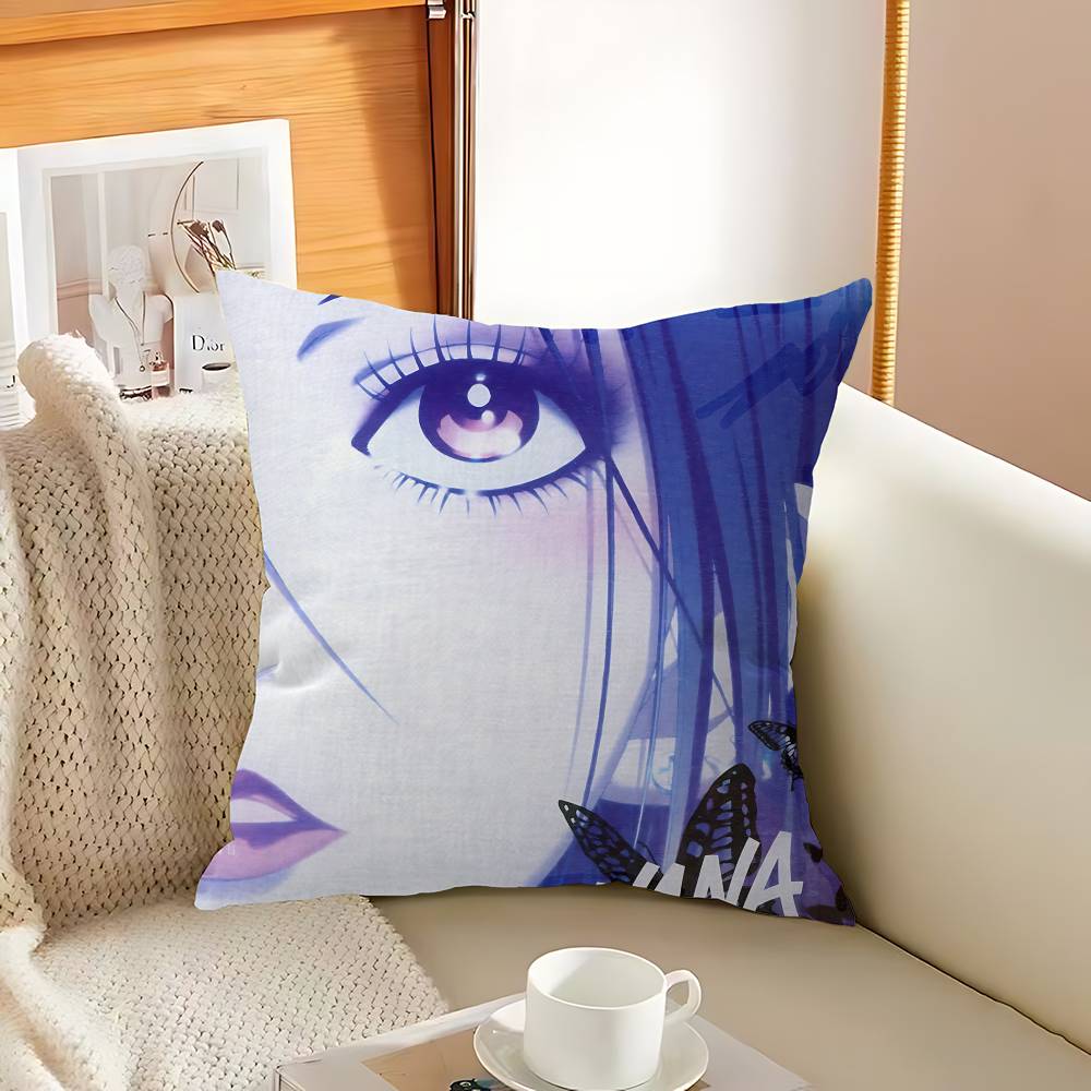 Popular N-Nana Anime Decorative Room Aesthetics Pillow Case Home Decor Bedroom Sofa Bed Couch Pillow Cover 45x45