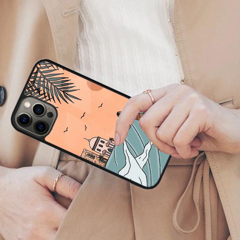 

Surfboard Surfing Art Surf Girl japan Magnetic Phone Case For APPLE iPhone 17 Air 16 14 13 12 Pro Max 15 Plus MagSafe Cover iPhone 14