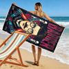 Barber shop Print Beach Towel, Large Soft Quick Dry Towel for Beach Camping Swimming