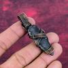 Orthoceras Fossil Pendant Handmade Pendant Gemstone Copper Wire Wrapped Jewelry