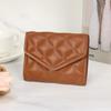 Simple student short wallet wallet niche diamond design multi-card women's small square bag change bag