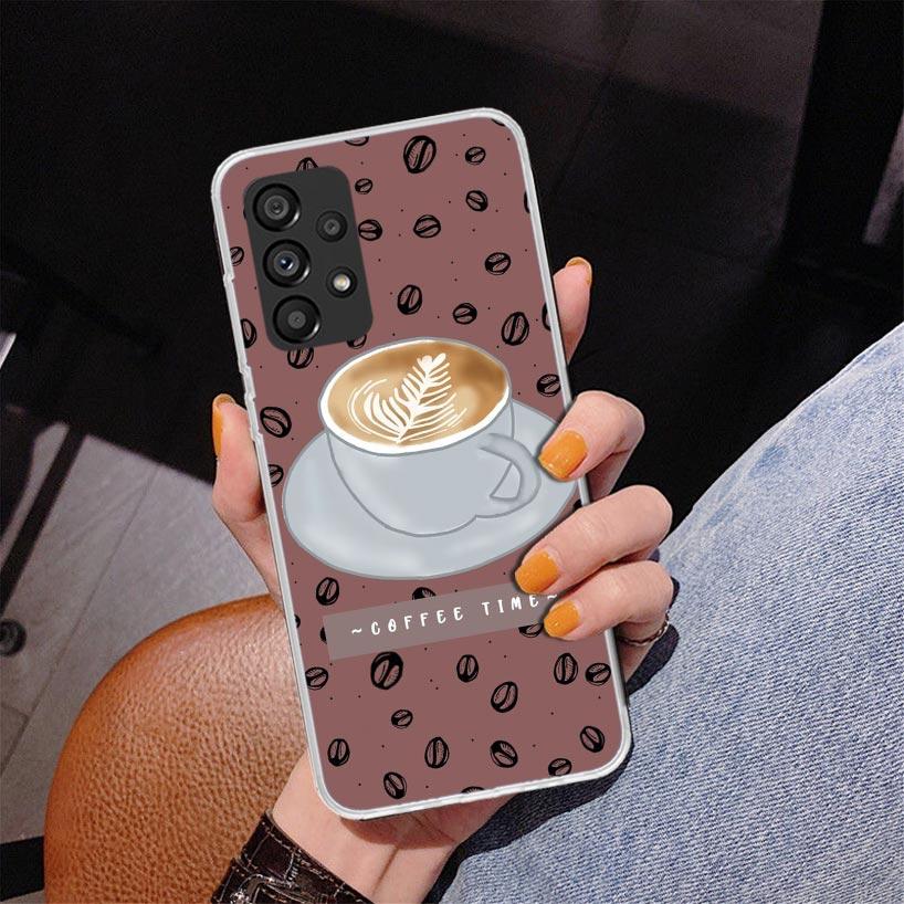 Coffee Wine Cup Phone Case For Samsung Galaxy A17 A16 A15 A14 A13 A57 A56 A55 A54 A53 A37 A36 A35 A34 A33 A26 A25 A24 A23 Galaxy