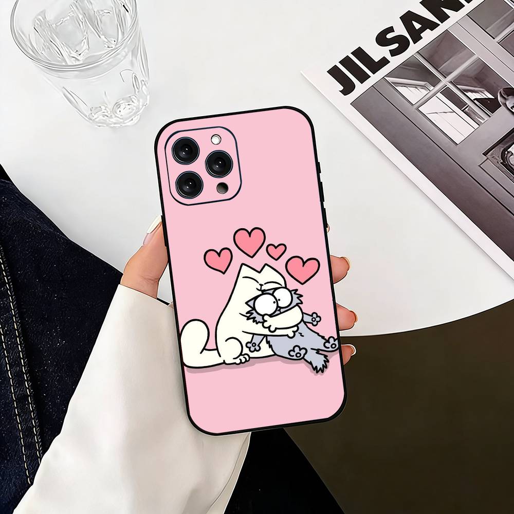 S-Simons And Cats-s Phone Case Silicone Soft For IPhone 17 16 15 14 13 12 11 X XR Plus Pro Max Plus