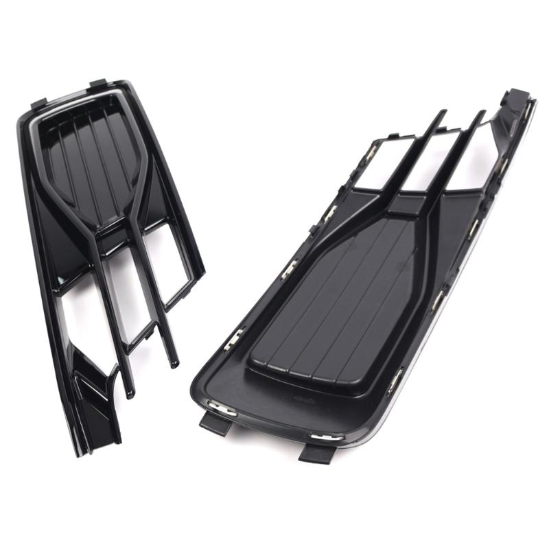 Front Left Driver Side Bumper Fog Light Lamp Hole Cover Grille Molding Trim Replacement Durable for A6C7 2016-2018