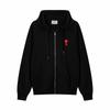 Unisex Hooded Zip-Up Sweatshirt Long Sleeve Casual Oversized Cotton Pullover Teens Adults