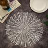 Halloween Table Place Mat Creative Plastic Spider Web Place Mat Waterproof Oil-proof Heat Insulation Bowl Mat Reusable Anti-scald Pad Kitchen Supplies