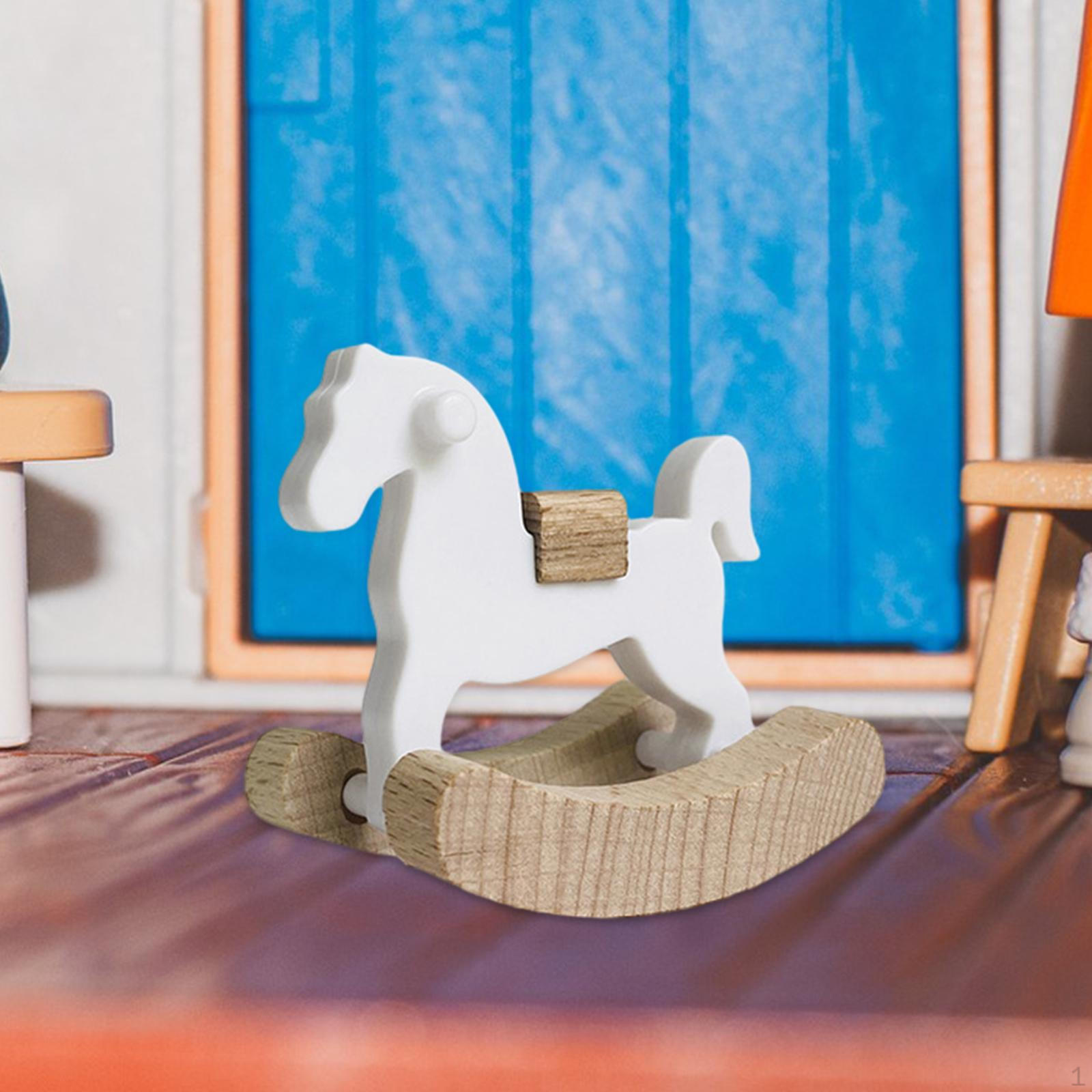Миниатюрный набор для кукольной кроватки-люльки Dollhouse horse toys