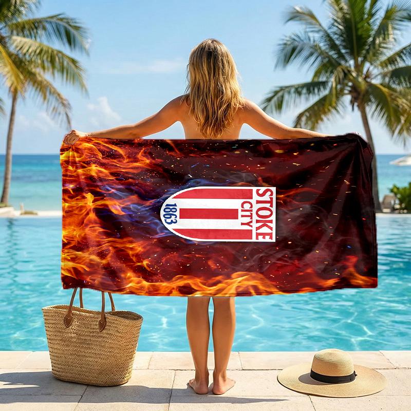 Southampton Football Beach Towel Soft Microfiber Summer Towel Quick Dry Absorbent Towel for Beach Swimming Pool Travel