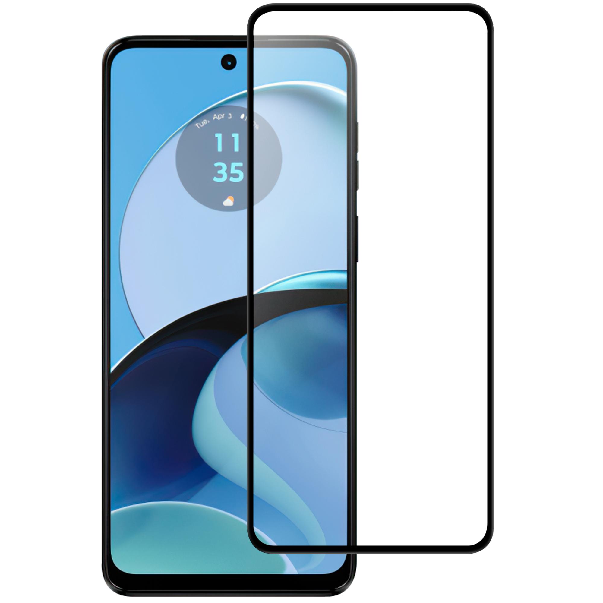 

For Motorola Moto G14 4G Black Edge Full Glue Cell Phone Screen Protector Clear AGC Glass Screen Covering Film Type A