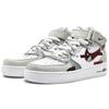 Nike Air Force 1 '07 Air Force 1 Slip Resistant Abrasion Resistant Mid top Skateboard Shoes Men's Gray Red White CW2289-111(Team131-)