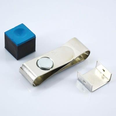 1PC S Type Stainless Steel Magnetic Chalk Clip Durable Adjustable Storage Clip Billiard Accessories