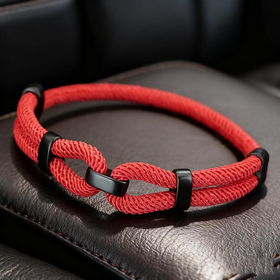 Noter Unique Men Cord Chain Bracelet 6 Colors Available High Quality Eco Friendly Material Durable Nylon String Braclet Handmade