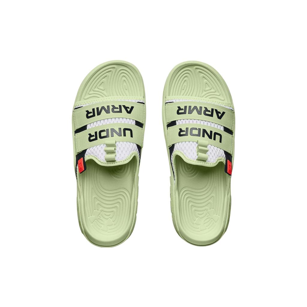 Under Armour Alpha Slide Φωσφορίζον Πράσινο Unisex Αθλητικά Παπούτσια Λευκά 3025051-103