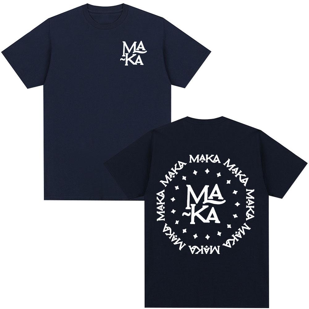 Rapper Maka Logo Graphic T-shirts Men Women Clothing Fashion Hip Hop T-shirt Cotton Casual Loose Short Sleeve T Shirt Streetwear