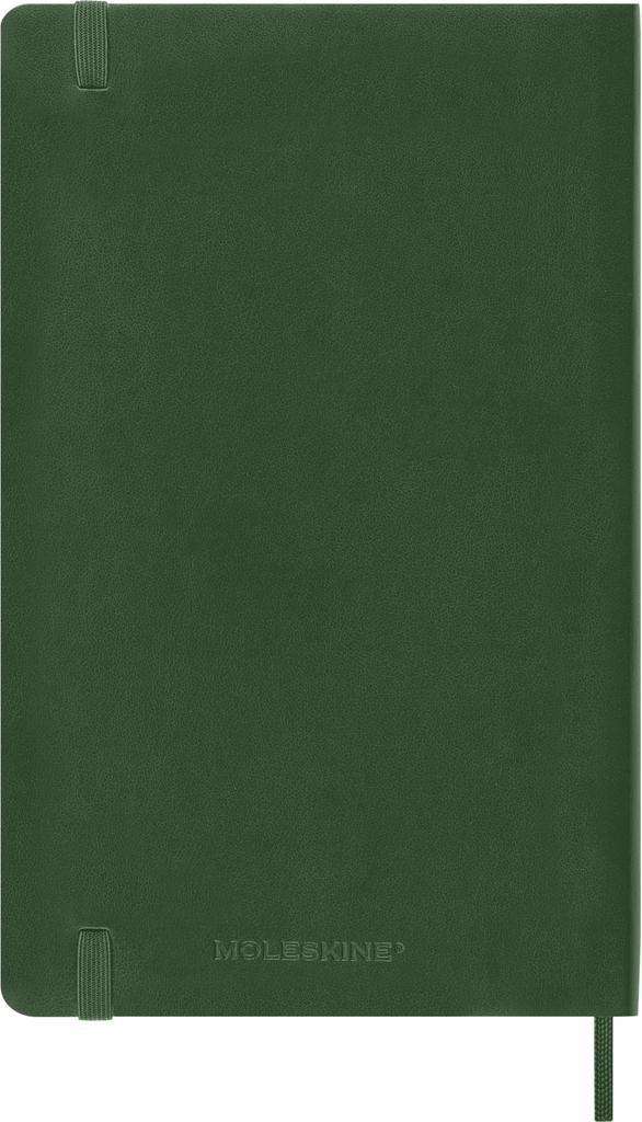 Moleskine 2026 Weekly January Large Size W x 21cm Soft Myrtle DSK1512WN3Y26 Planner, 12-Month Diary, Start, (13cm H), Cover, Green,