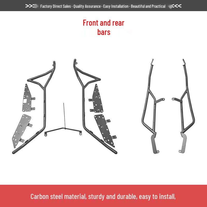 Zongshen 150X Bumper Exhaust Protection Bar – Full Coverage Front & Rear Protective Accessory