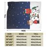 Cartoon Snoopy Merry Christmas Blankets Velvet Decoration   Multifunction Soft Throw Blankets for Bedding Couch Quilt