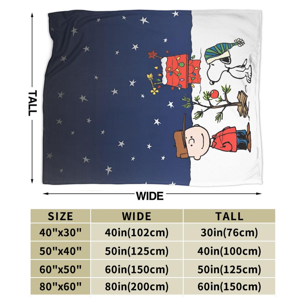 Cartoon Snoopy Merry Christmas Blankets Velvet Decoration Multifunction Soft Throw Blankets for Bedding Couch Quilt