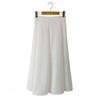 Shop   Women BAck ElAstic A Line flAre Long Skirt Ivory Stj Wsk 4586