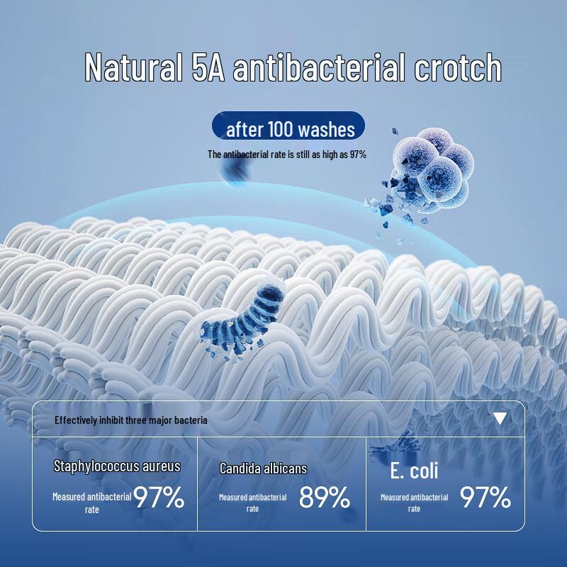 MaoRen Men's Antibacterial Cotton Boxer Briefs (3-Pack)