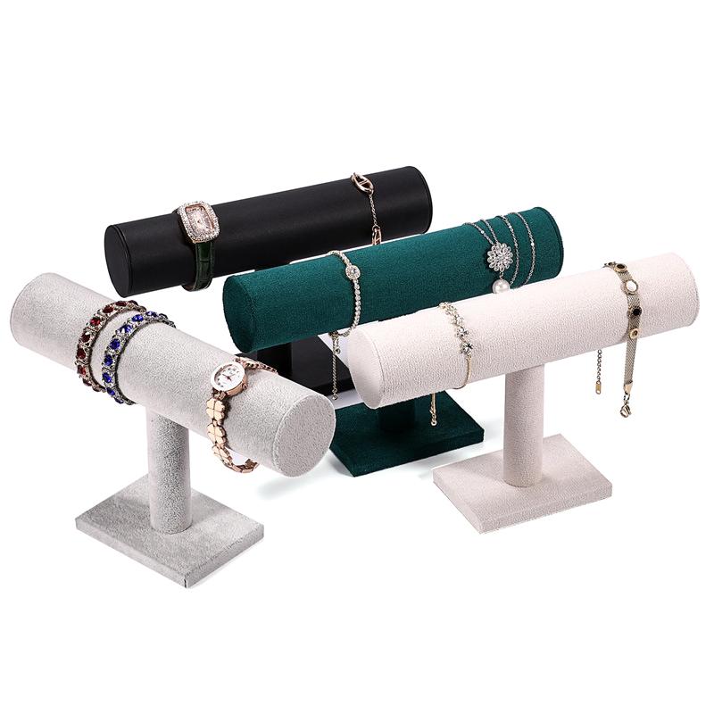 Jewelry Display Rack One Layer Jewelry Storage Rack For Bracelets Watches Necklaces T-Bar Bracelet Display Racks