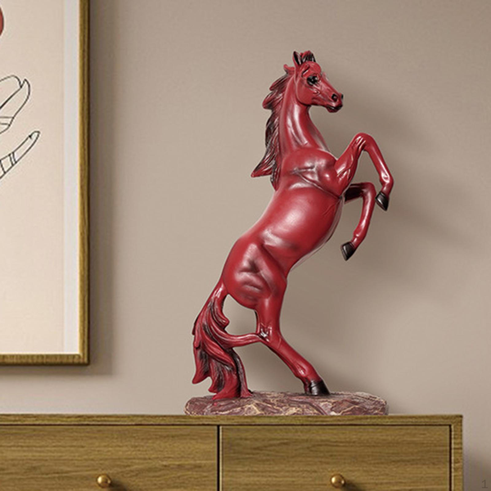 

Horse Statue Animal Collectible Sculpture,Animal Figurine for Cabinet червоний