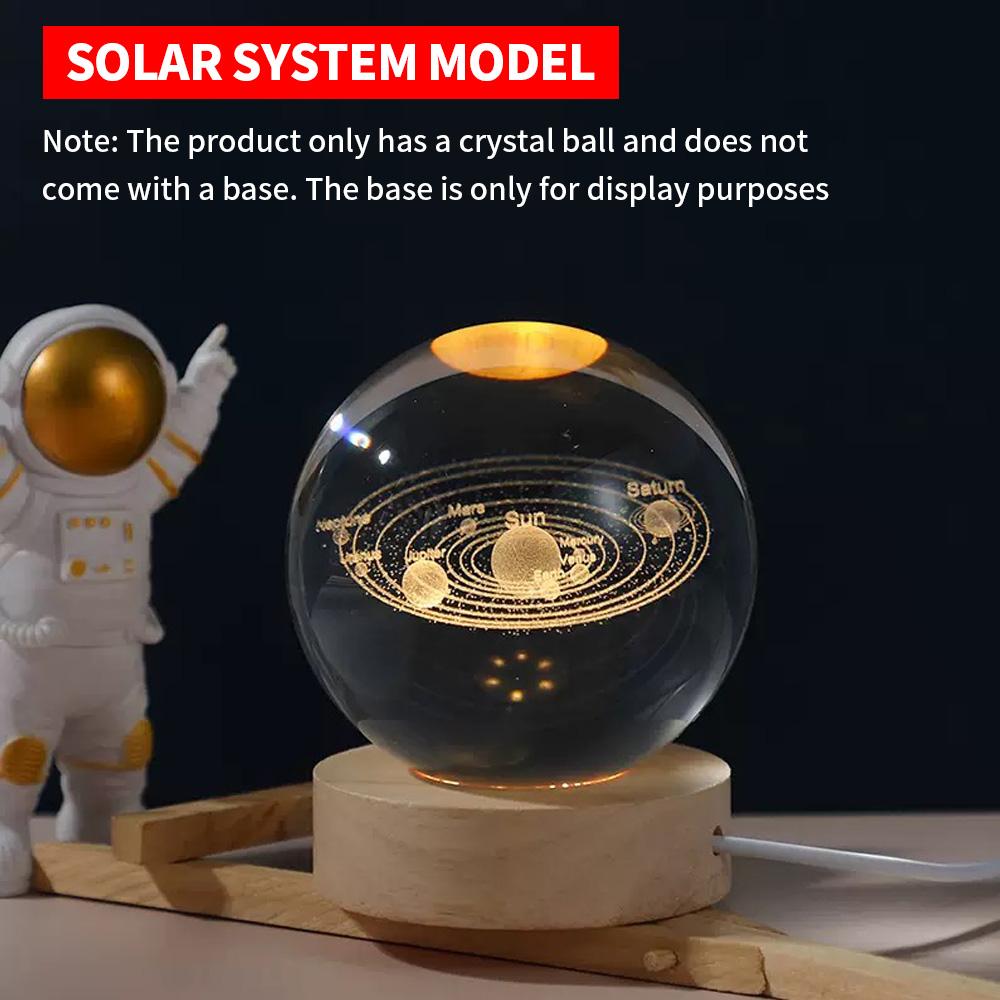 Creative 3D Carving Crystal Ball 8CM/3.15in Multiple Series Styles Suitable for Home and Office Desktop Decor