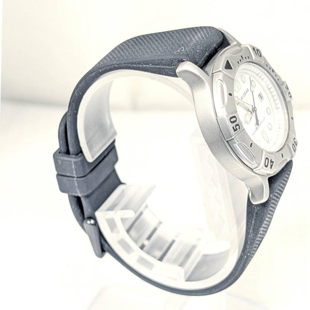 Seiko ALBA AQUAGEAR Battery and Strap Working Ladies' Watch, Replaced, Condition, Q-22