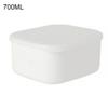 Scatola Contenitore per Alimenti con Coperchio Impilabile Conserva Freschezza Contenitore per Frigorifero Scatola Organizzatrice per Cucina di Casa Strumento 280ml