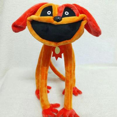 Baisus šypsantis violetinis katės monstras Šypsantis mažylis Didžiakojis violetinės katės lėlė pliušinis žaislas