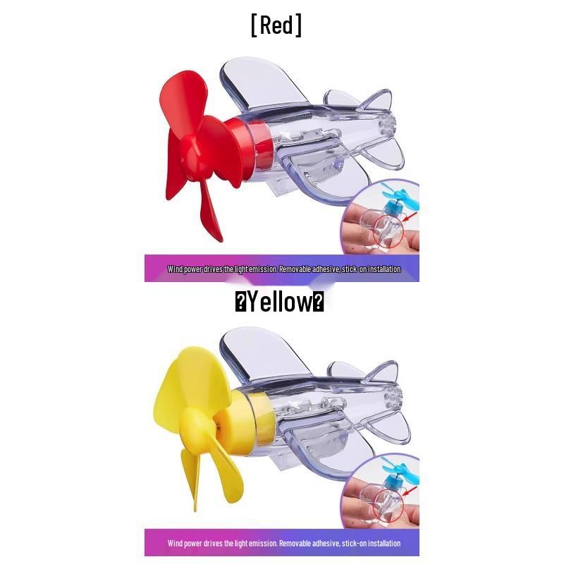 LED Windbetriebenes Buntes Flugzeug Auto- & Motorrad-Dekolicht