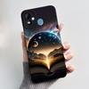 Phone Case For Itel A33 Plus Bumper Soft Silicone Jelly Black Case Aesthetic Popular Pattern Flower Lotus Shockproof Cover
