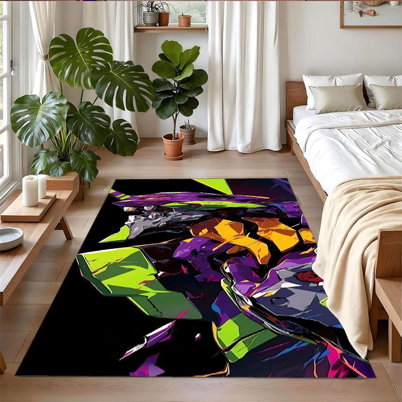 Crystal Velvet Rug Soft Non Slip Indoor Floor Mat Home DecorNeon Genesis Evangelion