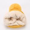 Women's Autumn Winter Plush Warm Knit Hat Chenille Soft Wave Wool Ball Wool Hat