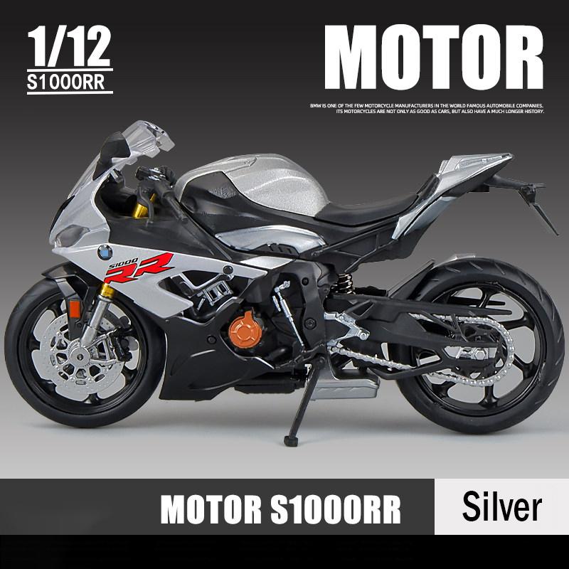 1/12 BMW S1000RR 2021 Die Cast Motorcycle Model Toy Vehicle Collection Autobike Shork-Absorber Off Road Autocycle Toys Car