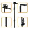 2 Pack Practical 12Inch Portable Sturdy Cane Bolts for Double Door Stability and Security in Wood PVC Vinyls Metal Gate