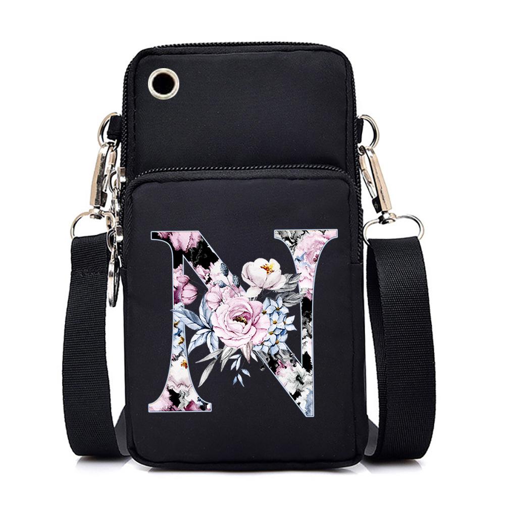 Printed casual portable messenger bag new shoulder bag multi-function fashion mobile phone bag