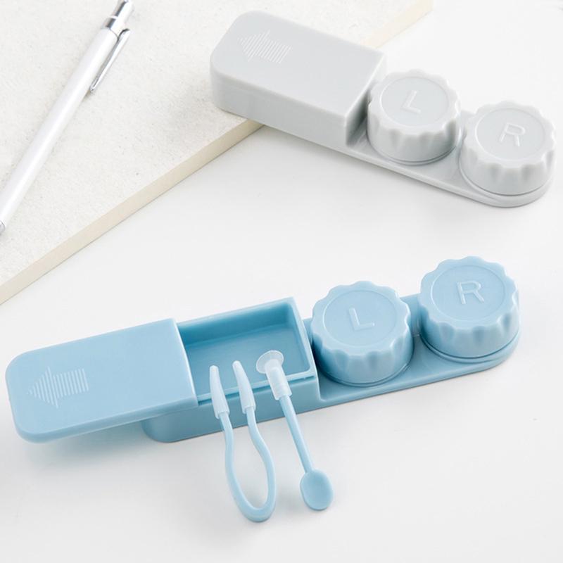 Buy Portable Pocket Mini with Mirror Contact Lens Case for Travel Women ...