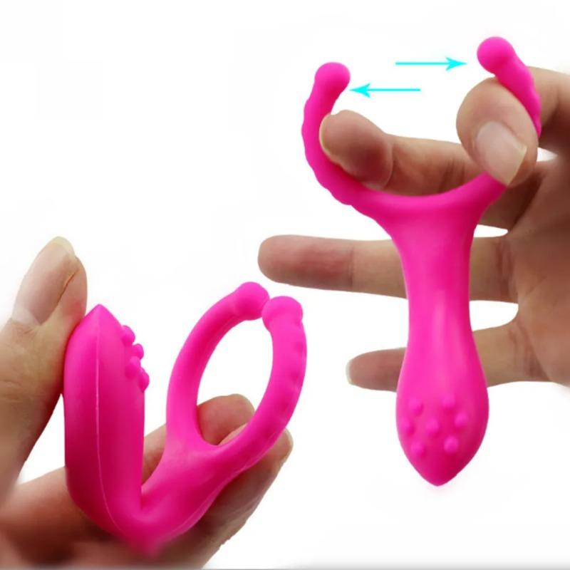 Dual-Pleasure Penis Ring Vibrator – Clitoris Stimulator & G-Spot Massager for Couples | Delay Ejaculation & Enhance Orgasms