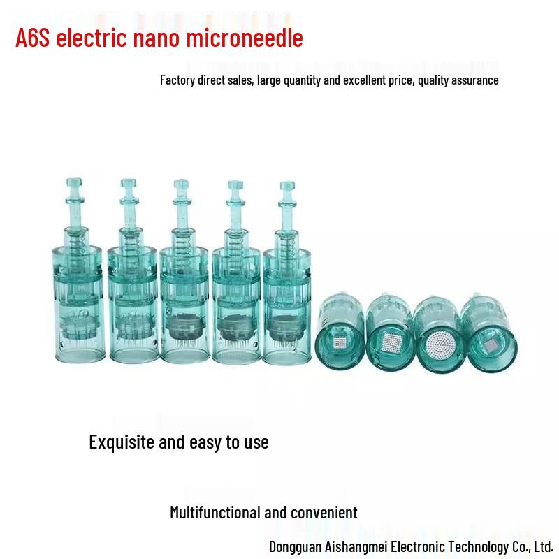 A6S Electric Dr. Pen Microneedle Nano Microcrystal Snap-On Head