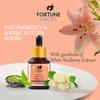 Fortune Faces Niacinamide 5% + Kojic Acid 2% Face Serum with White Mulberry Extract - Dark Spot Remover, Hyperpigmentation Treatment, Skin Brighten