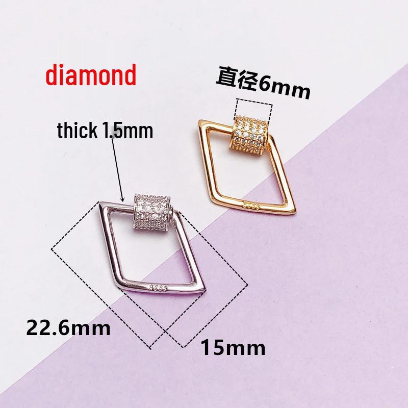 S925 Sterling Silver Jewelry: Clasp, Pendant Buckle, Screw Clasp, Bracelet & Necklace Toggle