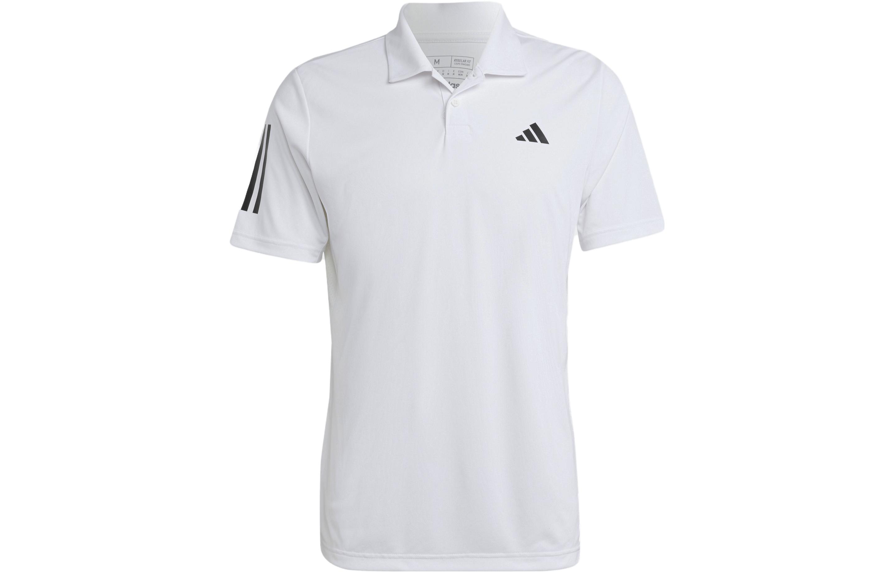 Adidas Free Shipping With AdiClub Club 3 Stripes Tennis Polo Shirt HS3268 L