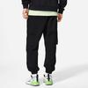 Li-Ning Sports Trend Series Logo Zip Pocket Loose Cuff Sweatpants Men Bottoms Black AYKS833-2
