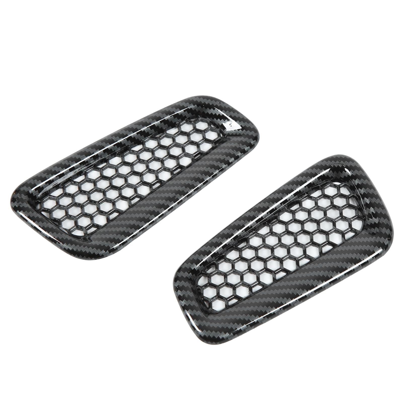 

2 шт. Накладки на боковые дефлекторы приборной панели, стиль карбонового волокна, АБС, износостойкие, замена для Civic 11-го поколения 2022