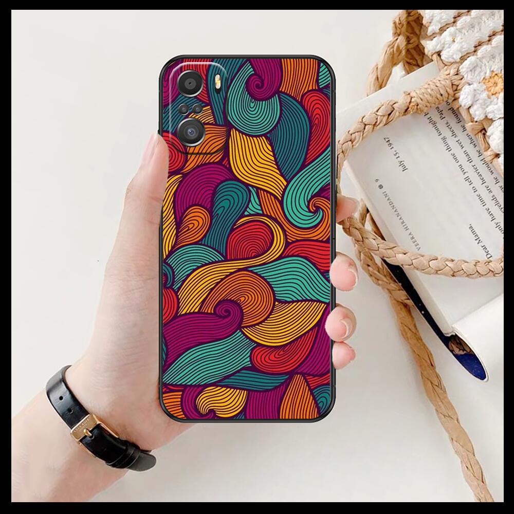 Art Flowers Banana Leaf  For Xiaomi Redmi Note 10S 10 9T 9S 9 8T 8 7S 7 6 5A 5 Pro Max Soft Black Phone Case