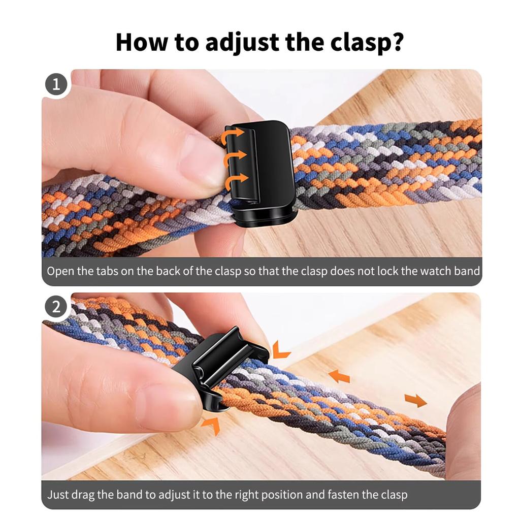 Weaves Nylon Loop Strap For Samsung Galaxy Watch8 40 44mm Magnetic Wristband For Galaxy Watch 8 Classic 46mm Band Sport Bracelet
