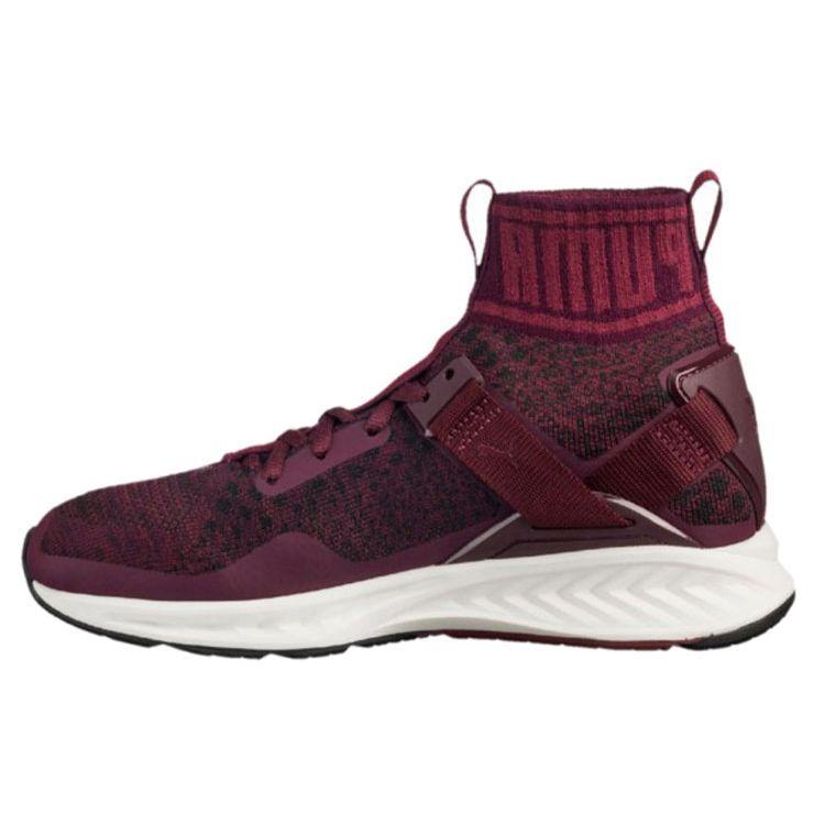 Puma Ignite Evoknit Comfortable Sports High-Top Lifestyle Shoes Women sneaker Dark-Red 189766-03